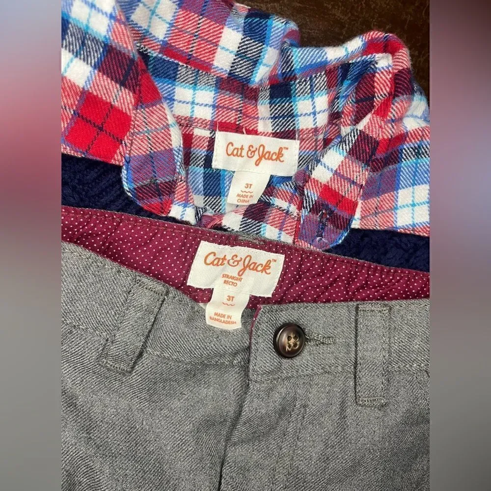 Cat&Jack 2pc sweater set sz 3T